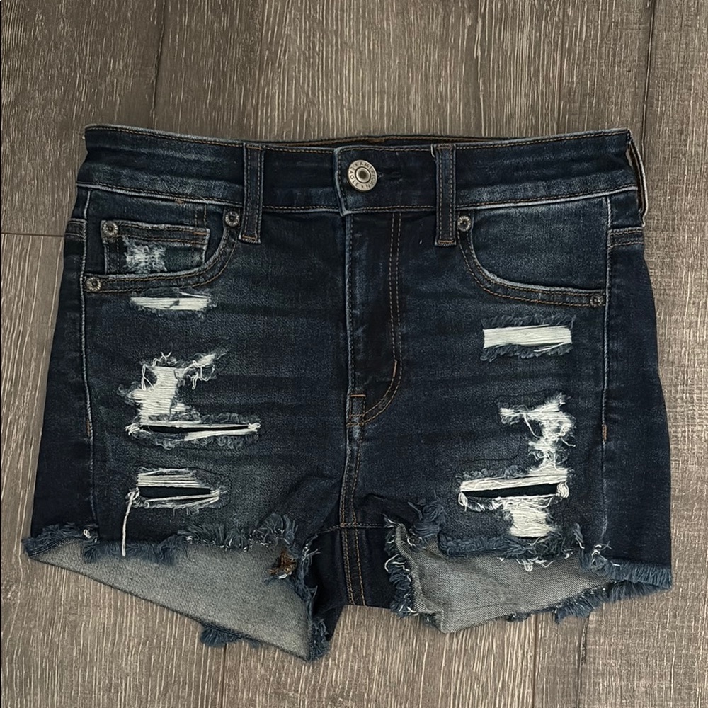 American Eagle High Rise Shorty Shorts Size 0